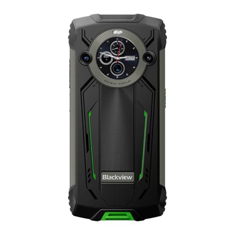 [HK Warehouse] Blackview BV8200 Rugged Phone, 12GB+256GB, 6.5 inch + 1.3 inch Android 14 MediaTekHelio G100 MT8781, Network: 4G, NFC (Green) - British D'sire