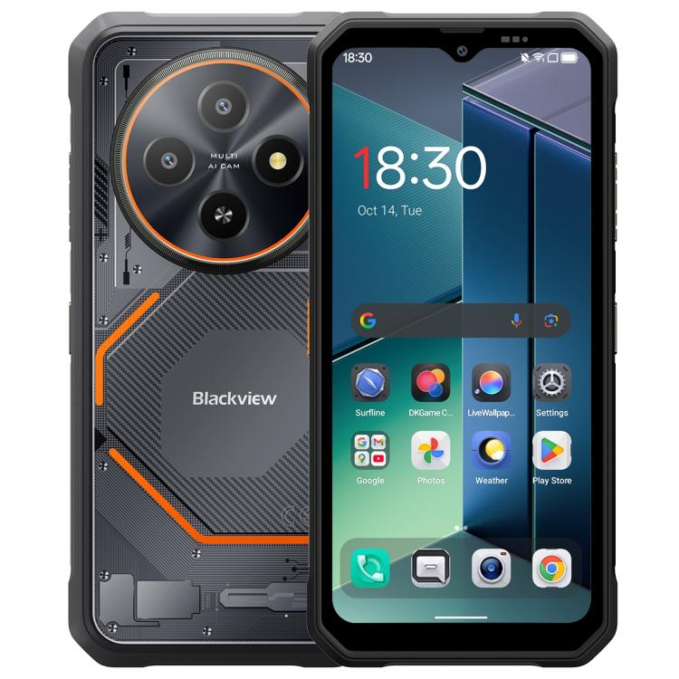 [HK Warehouse] Blackview FORT 2 Rugged Phone, 8GB+128GB, 6.56 inch Android 15 MediaTek MT6769V/CB Helio G81 Octa Core, Network: 4G, OTG, NFC (Black) - British D'sire