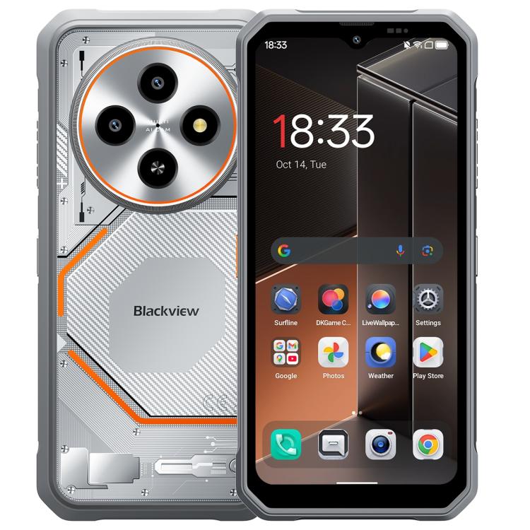 [HK Warehouse] Blackview FORT 2 Rugged Phone, 8GB+256GB, 6.56 inch Android 15 MediaTek MT6769V/CB Helio G81 Octa Core, Network: 4G, OTG, NFC (White) - British D'sire Main image