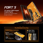 [HK Warehouse] Blackview FORT 5, 12GB+256GB, 6.78 inch Android 16 Mediatek MT8781 Helio G100 Octa Core, Network: 4G, OTG, NFC (Black) - British D'sire