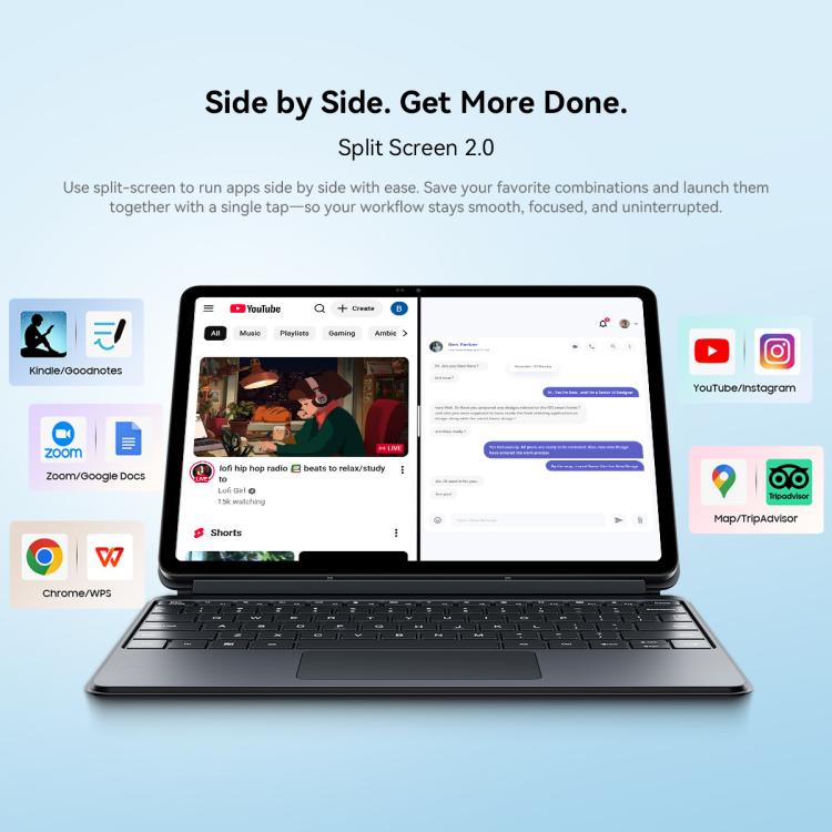 [HK Warehouse] Blackview MEGA 5 Tablet PC, 8GB+256GB, 12.2 inch Android 16 Unisoc T7300 Octa Core, Network: 4G, Global Version with Google Play (Grey) - British D'sire