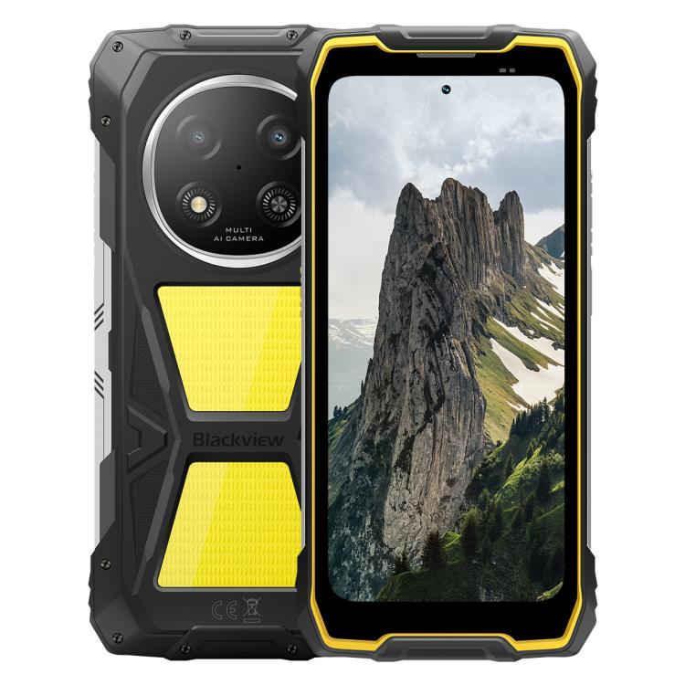 [HK Warehouse] Blackview ROCK 2 Pro Rugged Phone, 8GB+256GB, 6.67 inch Android 16 Unisoc UMS9620 T8100 Octa Core, Network: 5G, OTG, NFC(Yellow) - British D'sire Main image