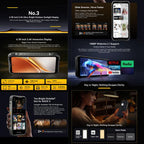[HK Warehouse] Blackview ROCK 5 Rugged Phone, 12GB+256GB, 6.78 inch Android 16 Helio G100 MT8781 Octa Core, Network: 4G, OTG, NFC (Black) - British D'sire