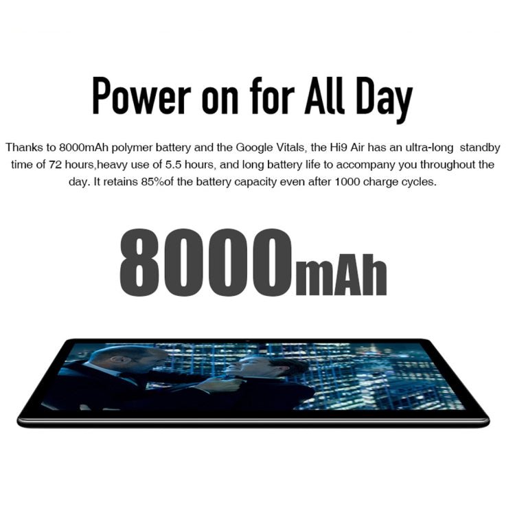 [HK Warehouse] CHUWI Hi9 Air Phone Call Tablet PC, 10.1 inch, 4GB+64GB, Android 8.0, MTK (Helio X27) Deca Core up to 2.1GHz, Support OTG, FM, Bluetooth, Dual Band WiFi, Network: 4G(Black) - British D'sire