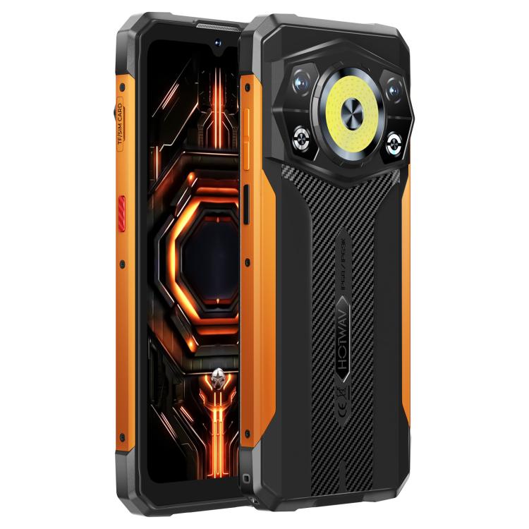 [HK Warehouse] HOTWAV Cyber 17 Rugged Phone, 6GB+128GB, 6.75 inch Android 16 Unisoc T7250 UMS9230E Octa Core, Network: 4G, NFC, OTG (Orange) Secondary image