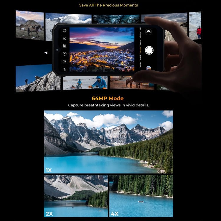 [HK Warehouse] HOTWAV W11 Rugged Phone, 6GB+256GB, Night Vision, 20800mAh, 6.6 inch Android 13 MT8788 Octa Core, Network: 4G, OTG, Recording Call (Cosmic Black) - British D'sire