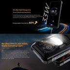 [HK Warehouse] HOTWAV W11 Rugged Phone, 6GB+256GB, Night Vision, 20800mAh, 6.6 inch Android 13 MT8788 Octa Core, Network: 4G, OTG, Recording Call (Cosmic Black) - British D'sire