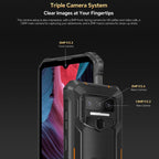 [HK Warehouse] Oukitel WP23 Plus Rugged Phone, 8GB+256GB, 6.52 inch Android 14.0Unisoc T606 Octa - core, NFC, OTG, Network: 4G (Orange) - British D'sire