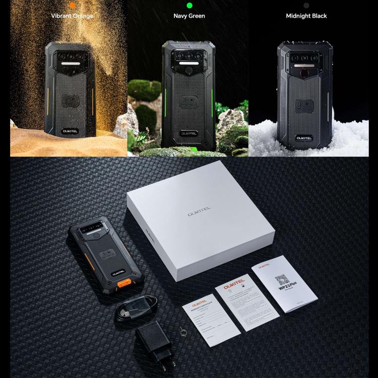 [HK Warehouse] Oukitel WP23 Plus Rugged Phone, 8GB+256GB, 6.52 inch Android 14.0Unisoc T606 Octa - core, NFC, OTG, Network: 4G (Orange) - British D'sire