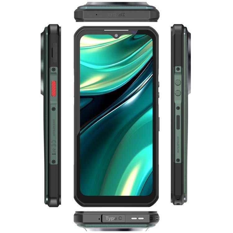 [HK Warehouse] Oukitel WP39 Pro 5G Rugged Phone, 12GB+512GB, Night Vision, Fingerprint Identification, 6.6 inch Android 14 MediaTek Dimensity 6300 Octa Core, NFC, OTG, Network: 5G (Green) - British D'sire