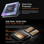 [HK Warehouse] Ulefone Note 22, 3GB+32GB, 5.0 inch Android 16 Go Unisoc T7100 Octa Core, Network: 4G, OTG (Black) - British D'sire