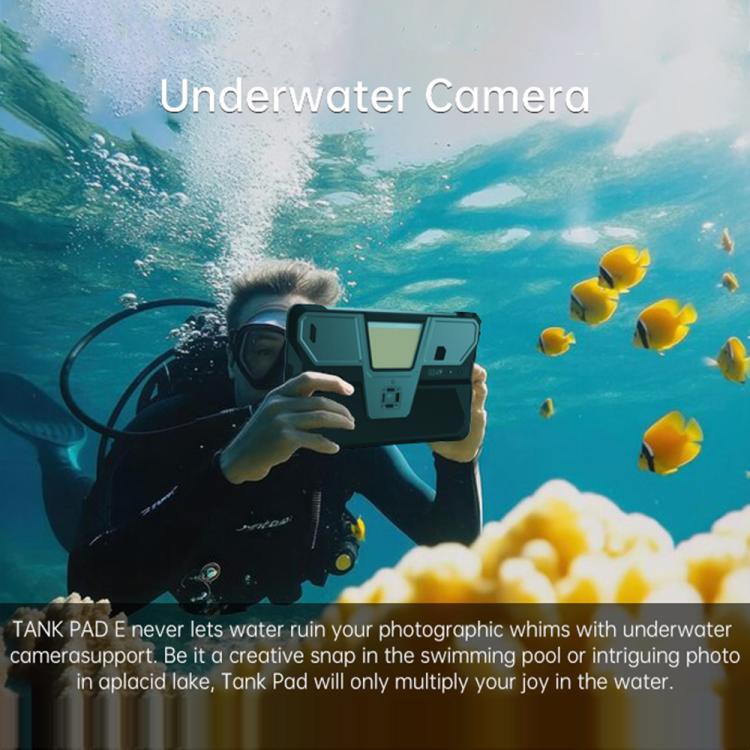 [HK Warehouse] Unihertz 8849 Tank Pad E Rugged Tablet PC & Projector, 12GB+512GB, 10.95 inch Android 14 MT6789 Octa Core 4G Network, EU Plug (Black) - British D'sire