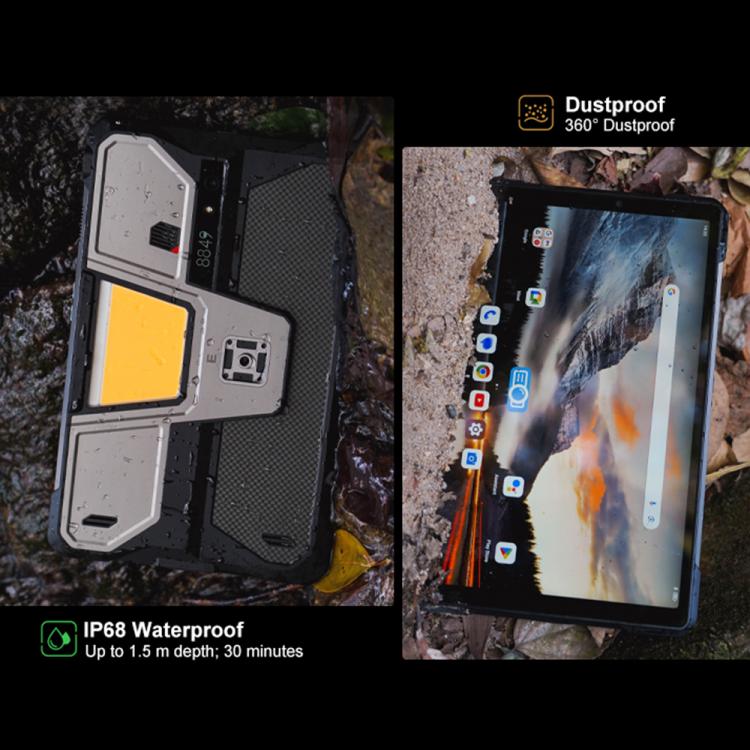 [HK Warehouse] Unihertz 8849 Tank Pad E Rugged Tablet PC & Projector, 12GB+512GB, 10.95 inch Android 14 MT6789 Octa Core 4G Network, EU Plug (Black) - British D'sire