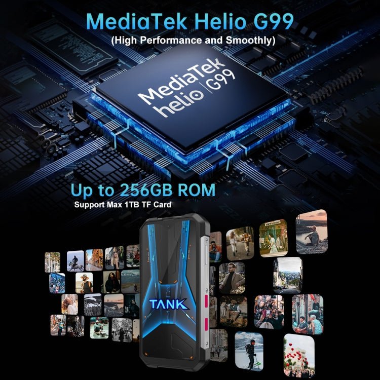 [HK Warehouse] Unihertz Tank mini 1 / 8849, 8GB+256GB, 100MP Camera, 4.3 inch Android 13 Helio G99 Octa Core, Network: 4G(Black) - British D'sire