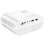 hoco DT1 1280x720P 140ANSI WiFi Bluetooth Wireless Projector Same Screen Version, EU Plug(White) - British D'sire