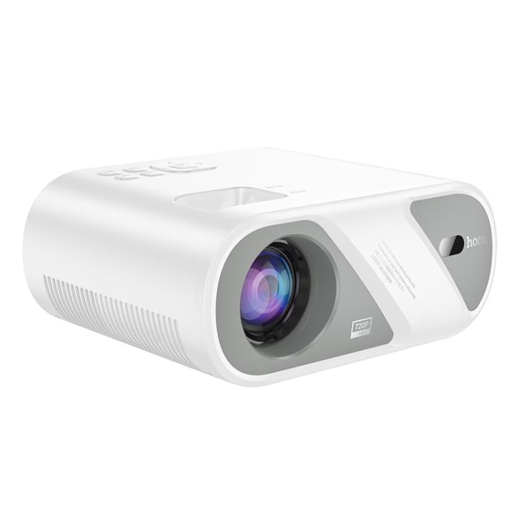 hoco DT1 1280x720P 140ANSI WiFi Bluetooth Wireless Projector Same Screen Version, EU Plug(White) - British D'sire Main image