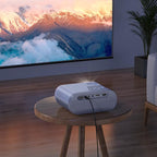 hoco DT2 1280x720P 140ANSI Smart WiFi Bluetooth Projector Android Version, EU Plug(White) - British D'sire