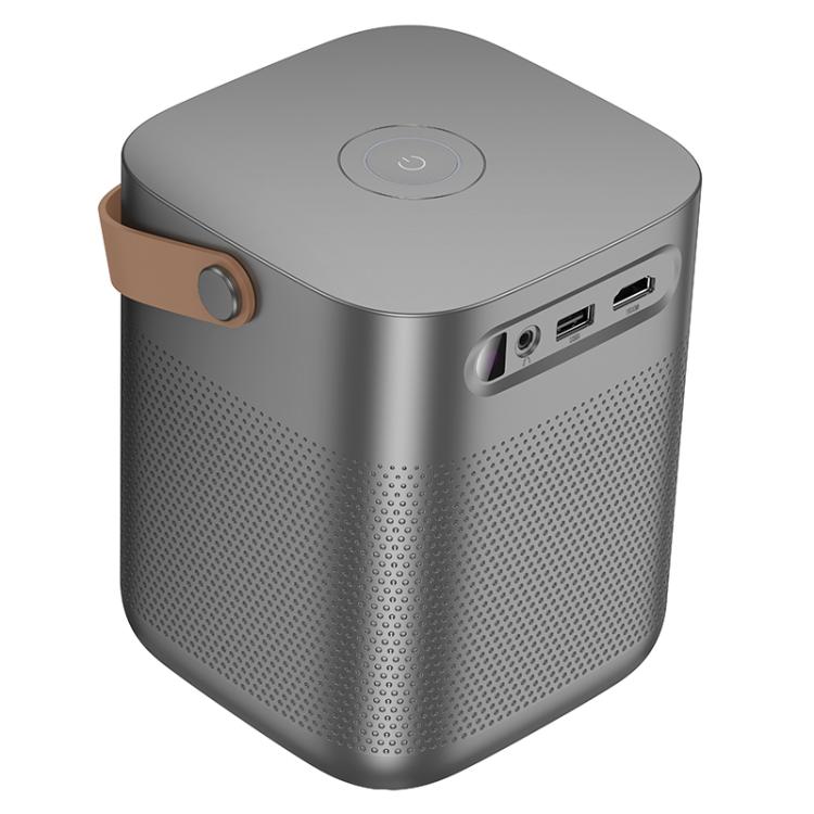 hoco DT4 1280x720P 190ANSI Smart Full Autofocus Projector Android Version, EU Plug(Metal Grey) - British D'sire