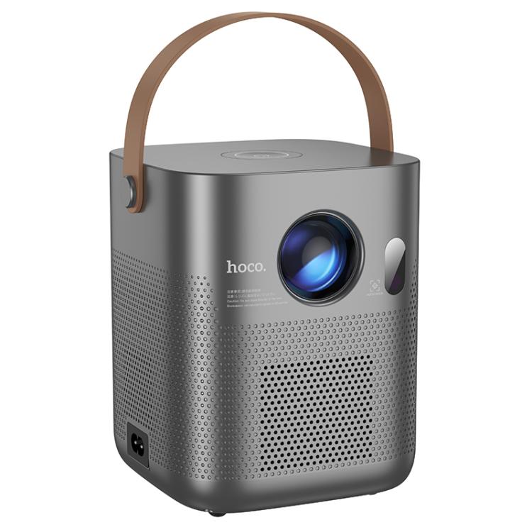 hoco DT4 1280x720P 190ANSI Smart Full Autofocus Projector Android Version, EU Plug(Metal Grey) - British D'sire