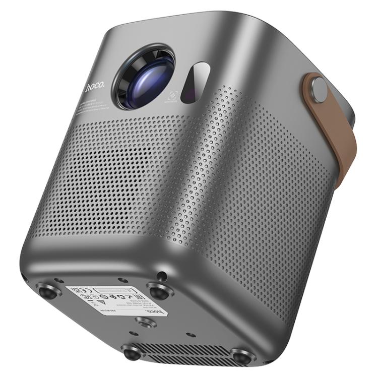 hoco DT4 1280x720P 190ANSI Smart Full Autofocus Projector Android Version, EU Plug(Metal Grey) - British D'sire