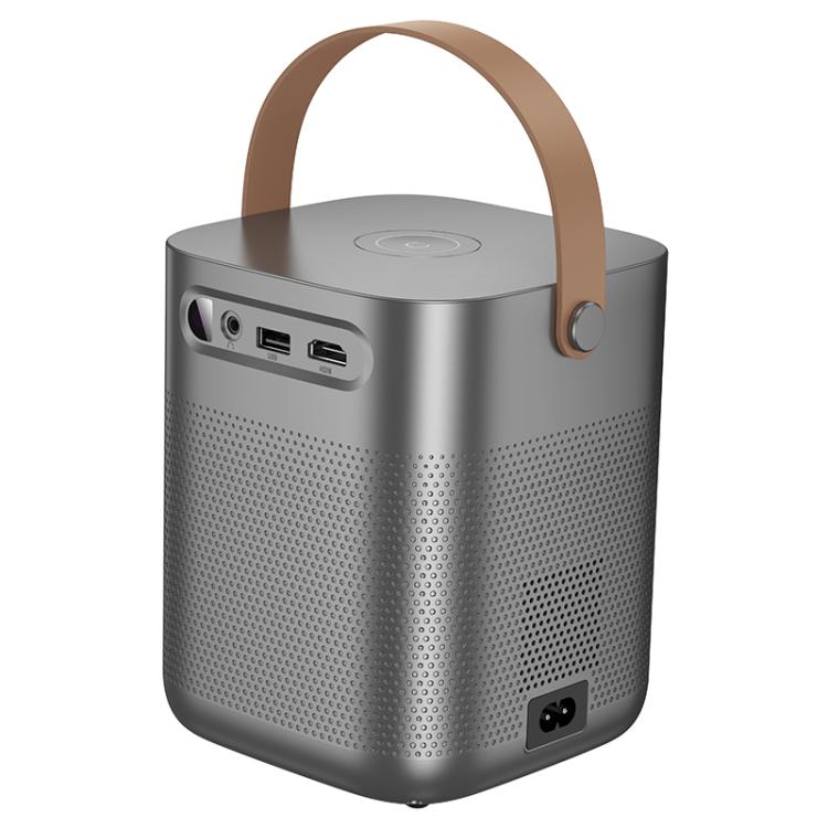 hoco DT4 1280x720P 190ANSI Smart Full Autofocus Projector Android Version, EU Plug(Metal Grey) - British D'sire