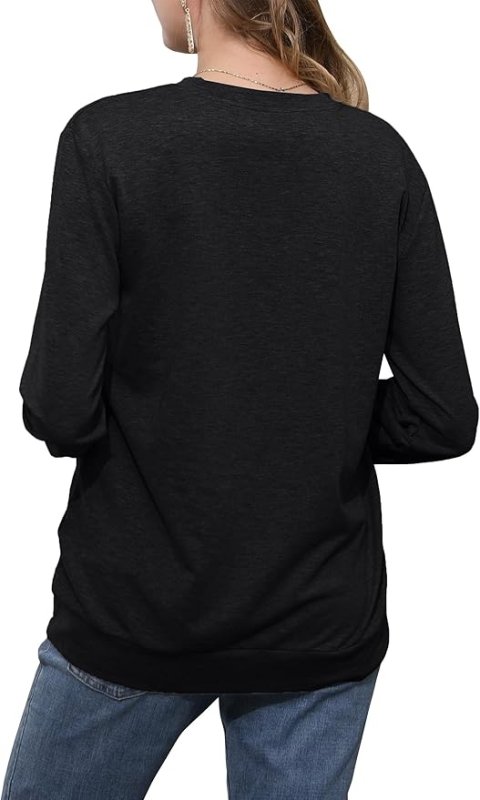 hohololo Christmas Sweatshirts Women Xmas Shirt Christmas Tree Graphics Pullover Holiday Long Sleeve Tops - Hoodies & Sweatshirts - British D'sire