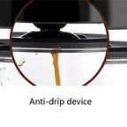 Homezest Household Small Coffee Maker Automatic Mini Drip Coffee Machine, Style:EU Plug(Black) - British D'sire