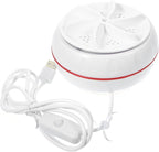 Homoyoyo Mini Portable Washing Machine Small Portable Washer Portable Clothes Washer Sink Washing Machine Portable Wash Machine Lavadora Portátil Mini Washers Cleaning Machine Usb White Abs - British D'sire