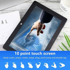 HONGSAMDE 10.1 inch 2 in 1 Tablet PC, 12GB+128GB, Windows 11, Intel Alder Lake N100 Quad Core No Keyboard(US Plug) - British D'sire