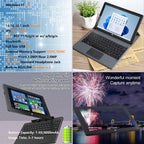 HONGSAMDE 10.1 inch 2 in 1 Tablet PC, 12GB+128GB, Windows 11, Intel Alder Lake N100 Quad Core No Keyboard(US Plug) - British D'sire