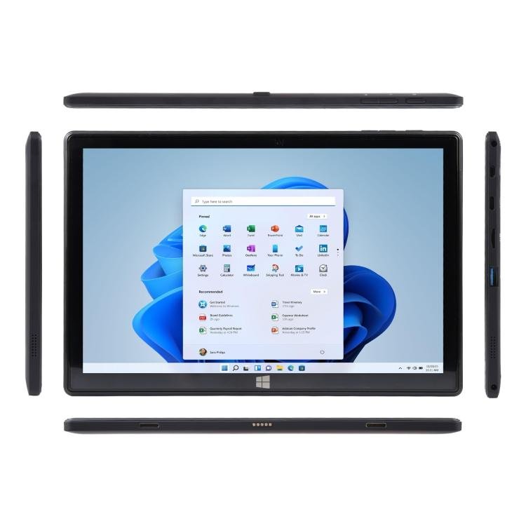 HONGSAMDE 10.1 inch 2 in 1 Tablet PC, 12GB+128GB, Windows 11, Intel Alder Lake N100 Quad Core No Keyboard(US Plug) - British D'sire