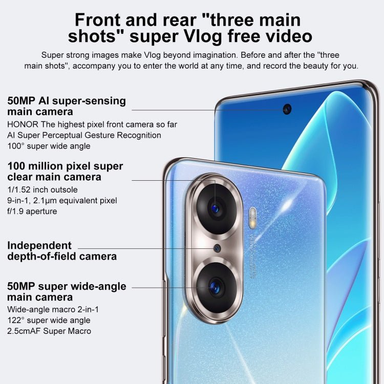 Honor 60 Pro 5G TNA - AN00, 108MP Cameras, 12GB+256GB, China Version - British D'sire