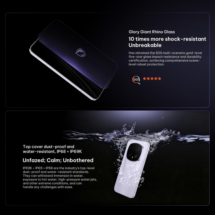 Honor Magic8 RSR Porsche Design, 24GB+1TB, 3D Ultrasound Fingerprint, 6.71 inch MagicOS 10.0 / Android 16 Snapdragon 8 Elite Gen 5 Octa Core, Network: 5G, NFC, OTG (Light Purple) - British D'sire
