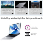 HONOR MagicBook 14 2022 Laptop, 16GB+512GB, 14 inch Windows 11 Home Chinese Version, Intel 12th Gen Core i5 - 12500H MX550 Discrete Graphics(Grey) - British D'sire