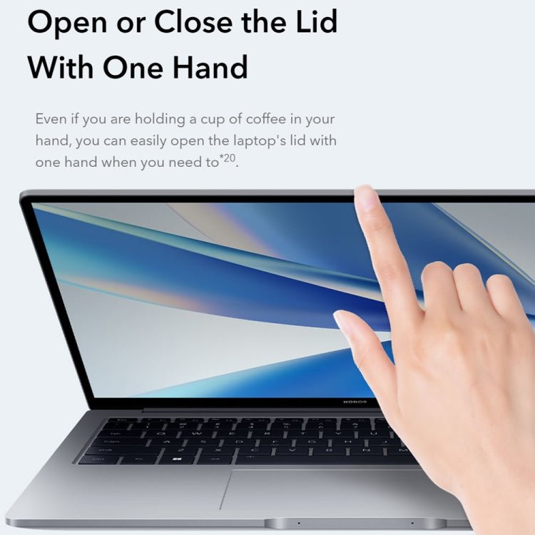 HONOR MagicBook 14 2022 Laptop, 16GB+512GB, 14 inch Windows 11 Home Chinese Version, Intel 12th Gen Core i5 - 12500H RTX2050 Discrete Graphics(Grey) - British D'sire
