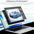 HONOR MagicBook 14 2022 Laptop, 16GB+512GB, 14 inch Windows 11 Home Chinese Version, Intel 12th Gen Core i5 - 12500H RTX2050 Discrete Graphics(Grey) - British D'sire