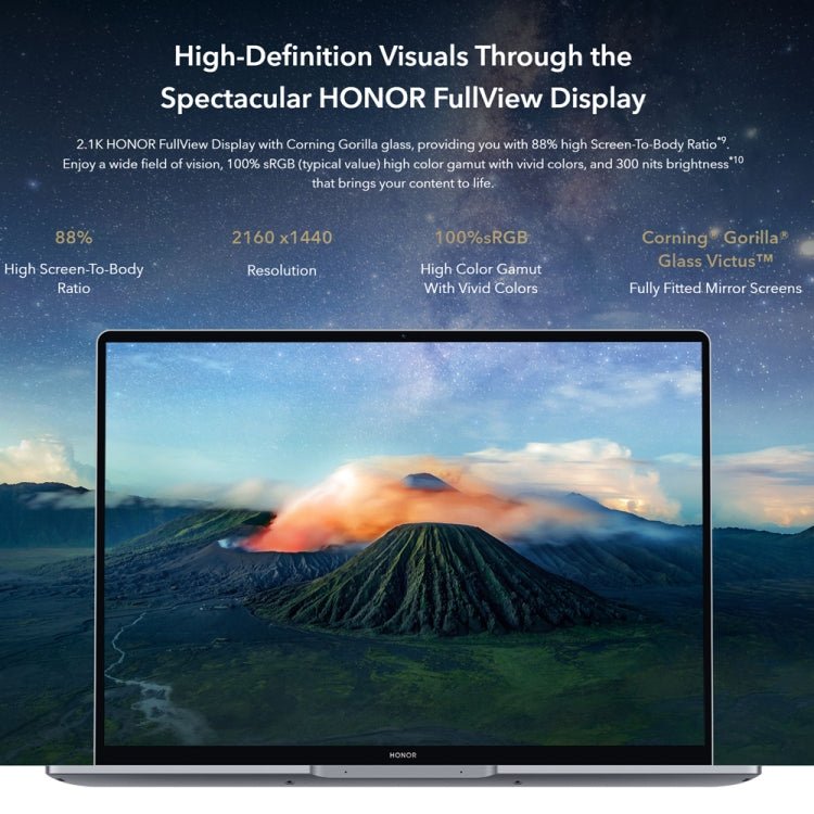 HONOR MagicBook 14 2022 Laptop, 16GB+512GB, 14 inch Windows 11 Home Chinese Version, Intel 12th Gen Core i5 - 12500H RTX2050 Discrete Graphics(Grey) - British D'sire