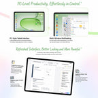 Honor Pad 20 Soft Light Edition WiFi Tablet PC, 12.1 inch 12GB+256GB MagicOS 10 Qualcomm Snapdragon 7 Gen3 Octa Core, US Plug (Green) - British D'sire