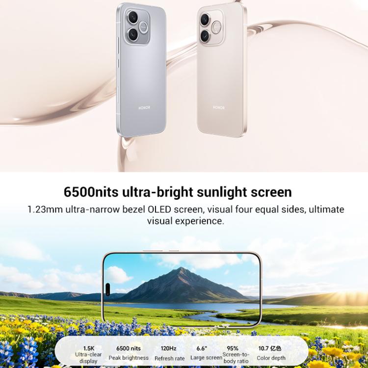Honor Play11 Plus, 8GB+256GB, In-screen Fingerprint, 6.6 inch Android 16 MagicOS 10 Dimensity 6500 Elite Octa Core, Network: 5G (Silver) - British D'sire