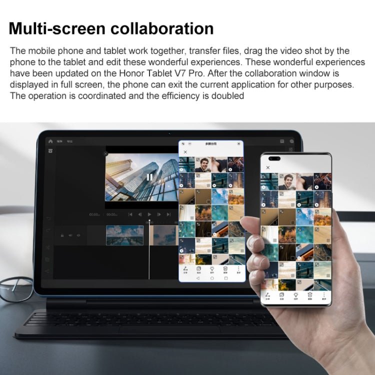 Honor Tablet V7 Pro WiFi BRT - W09, 11 inch, 8GB+128GB, MagicUI 5.0(Android R) MediaTek 1300T Octa Core, Support Dual WiFi / Bluetooth / GPS, Not Support Google Play(Silver) - British D'sire
