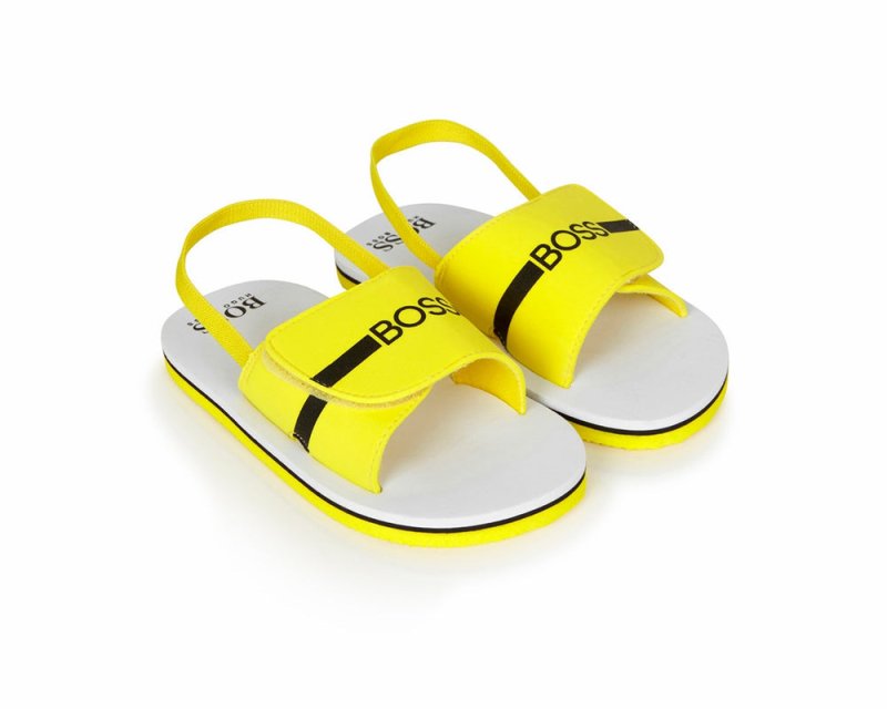 Hugo Boss J09143 553 Baby's Sandals Yellow - Shoes - British D'sire Main image
