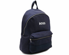Hugo Boss J20334 849 Logo Backpack Blue - Bags - British D'sire