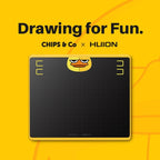 HUION HS64 Chips Special Edition 5080 LPI Art Drawing Tablet with Battery - free Pen for Fun - British D'sire