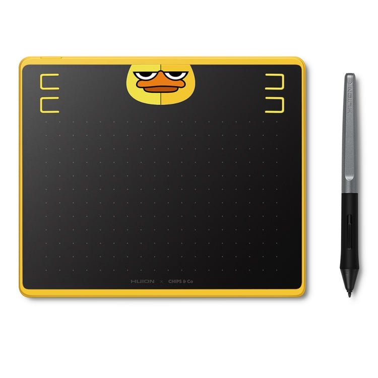 HUION HS64 Chips Special Edition 5080 LPI Art Drawing Tablet with Battery - free Pen for Fun - British D'sire Main image