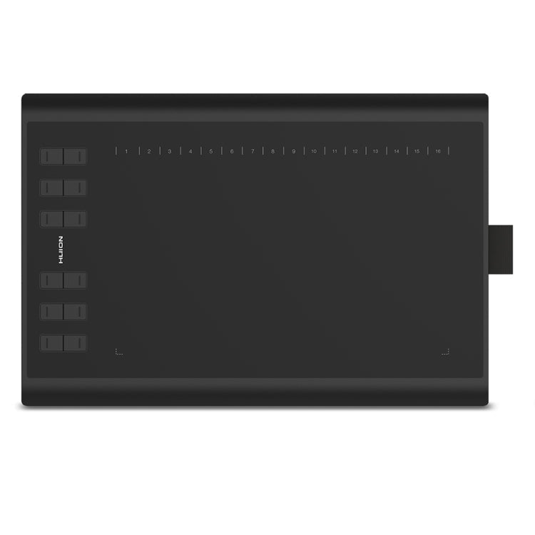 HUION Inspiroy H1060P 5080 LPI 12 Press Keys Art Drawing Tablet for Fun, with Battery - free Pen & Pen Holder - British D'sire