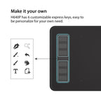 HUION Inspiroy Series H640P 5080LPI Professional Art USB Graphics Drawing Tablet for Windows / Mac OS, with Battery - free Pen - British D'sire