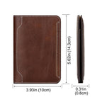 HUMERPAUL BP734 Leather Passport Document Holder(Brown) - British D'sire