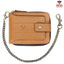 HUMERPAUL BP735 Leather Horizontal Zipper Wallet Multiple Card Slots RFID Anti - Theft Protection Men Purse(Light Brown) - British D'sire