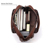 HUMERPAUL HUMH544 Business Commuter Leather Men Shoulder Bag(Black) - British D'sire