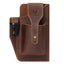 HUMERPAUL Retro Keychain Wears Belt Leather Mobile Phone Bag Men Waist Bag(Coffee) - British D'sire